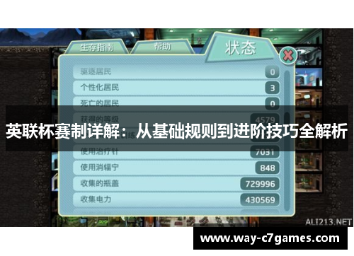 英联杯赛制详解：从基础规则到进阶技巧全解析